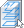 Icon representing a document with a cursor indicating interaction or selection.